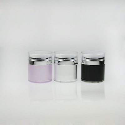 E-commerce ready Silver Black PP Durable Skincare Jar/Caps Include