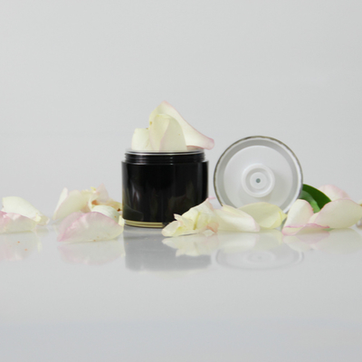 E-commerce ready Silver Black PP Durable Skincare Jar/Caps Include