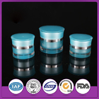 15G luxury Waist Empty Plastic Blue Jar for Skin Care Cream Container Acrylic Cream Jar
