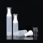Empty 0.5oz Plastic AS White Frosted Airless Spray Pump Bottles W/ PP Caps