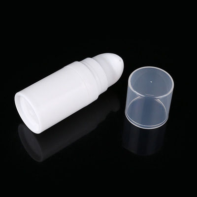 OEM 5ML 10ML 15ML plastic PP wit cosmetisch rond luchtloze pompfles